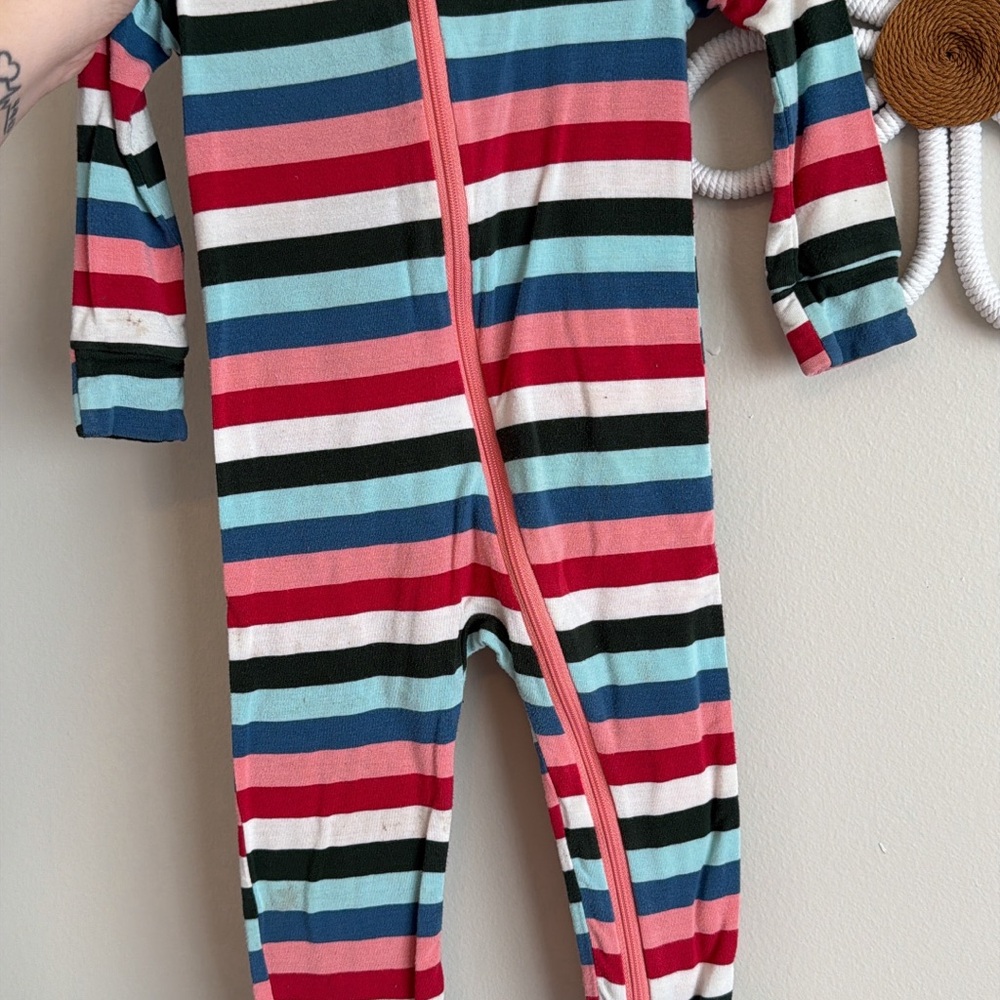 Kickee Striped Footie